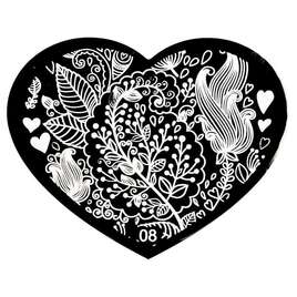Blaszka do stempelków Serduszko 08