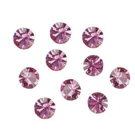 Crystal Stone Cyrkonie ozdoba do paznokci SS3, jasnoróżowe, 10 sztuk