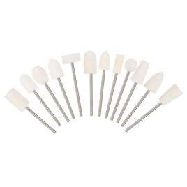 Frezy filcowe do polerowania paznokci zestaw 12 frezów