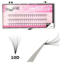 Rzęsy Kępki "Pure natural" super gęste 9mm, 0.07mm C