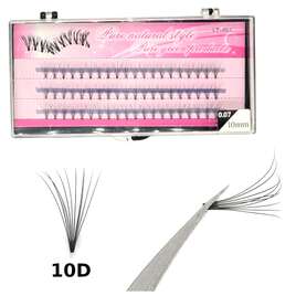 Rzęsy Kępki "Pure natural" super gęste 10mm, 0.07mm C