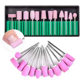 Frezy do frezarki kamienne do paznokci zestaw 12 frezów