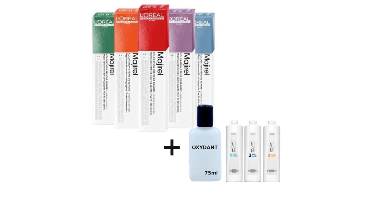 L'oreal Majirel zestaw farba 50 ml + oxydant 75 ml