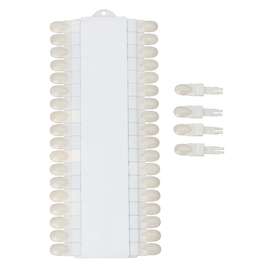 Wzornik kolorów, próbnik lakierów z wyciągnami tipsami 36 kolorów prostokątny mleczny