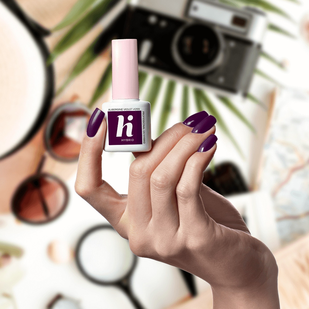 HI HYBRID Lakier hybrydowy #259 Aubergine Violet 5ml